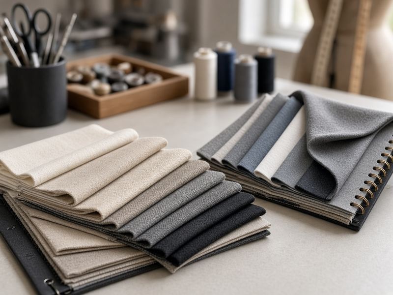 Fabric sourcing at Atelier Dismospera